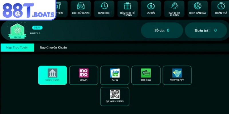 Nạp tiền nhanh chóng qua vài thao tác cơ bản