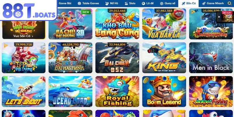 Bắn cá online 88T một trong những sảnh game trực tuyến 